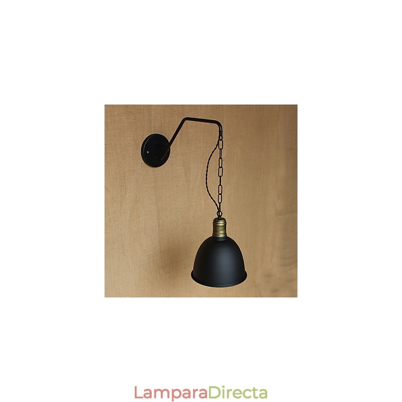 Lámpara de pared con personalidad simple y creativa, cadena industrial, lámpara de pared de noche para dormitorio, pasillo, hierro retro americano