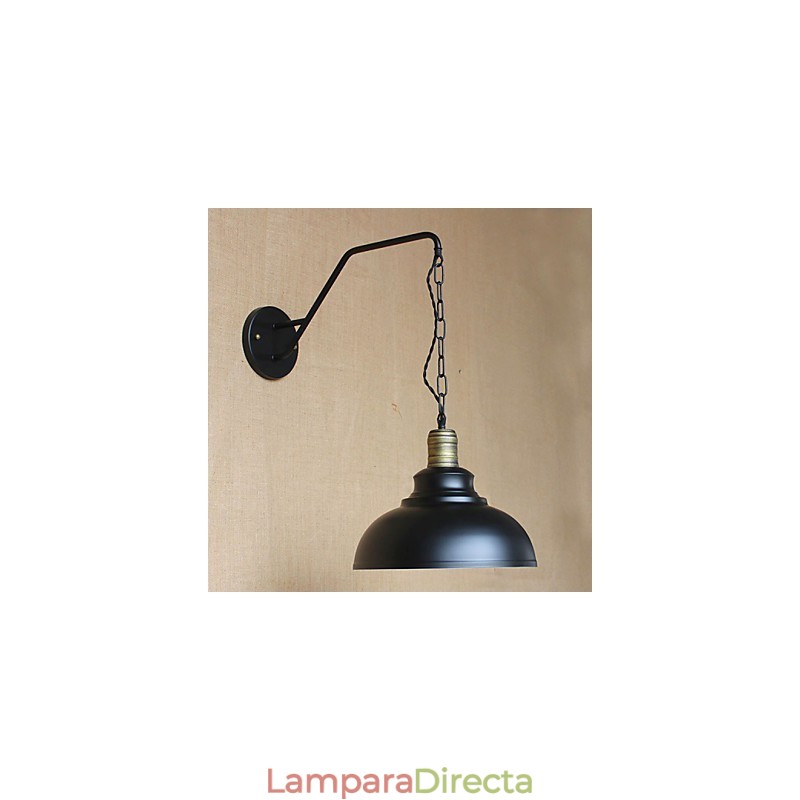 Lámpara de pared con personalidad simple y creativa, cadena industrial, lámpara de pared de noche para dormitorio, pasillo de hierro retro americano
