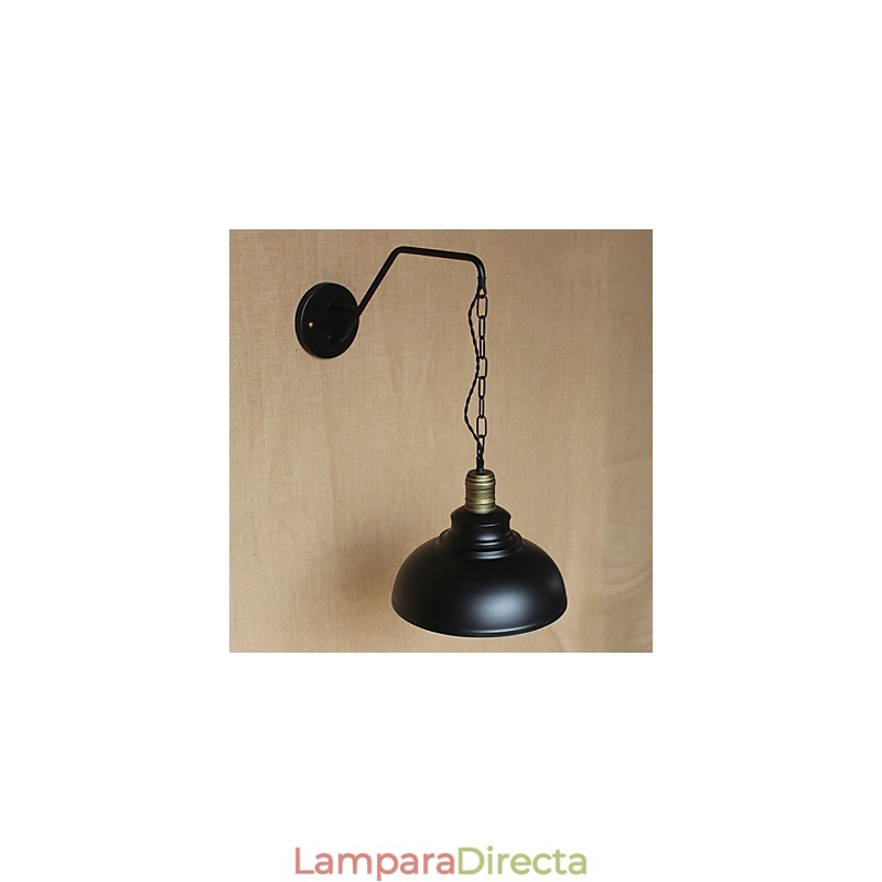 Lámpara de pared con personalidad simple y creativa, cadena industrial, lámpara de pared de noche para dormitorio, pasillo de hierro retro americano