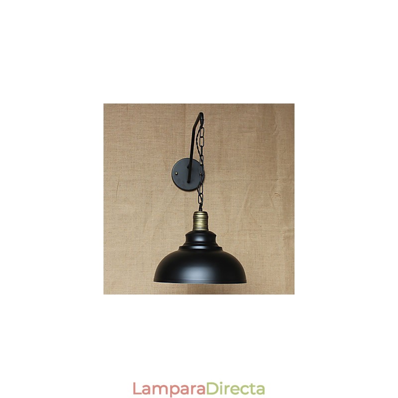 Lámpara de pared con personalidad simple y creativa, cadena industrial, lámpara de pared de noche para dormitorio, pasillo de hierro retro americano