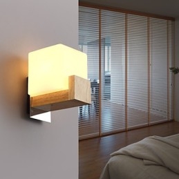 Apliques de pared estilo mini moderno contemporáneo madera bambú