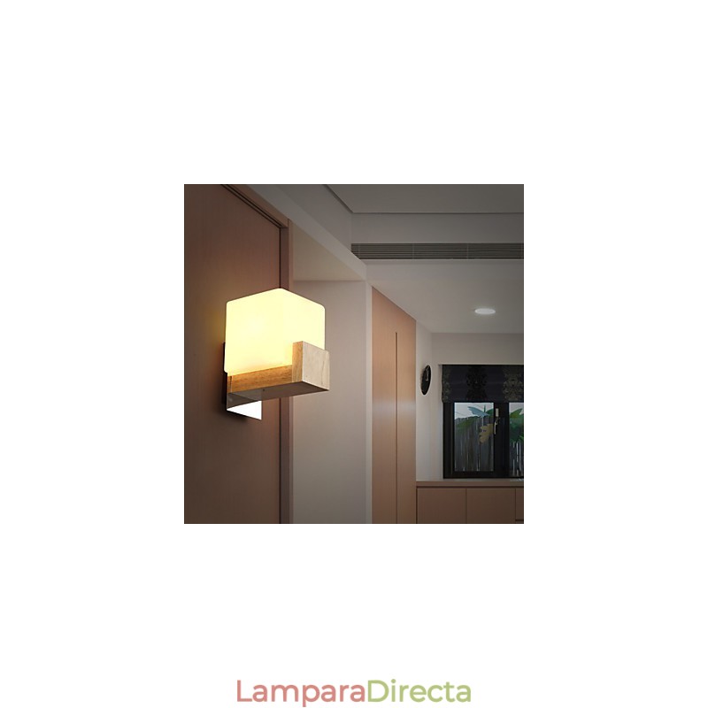 Apliques de pared estilo mini moderno contemporáneo madera bambú