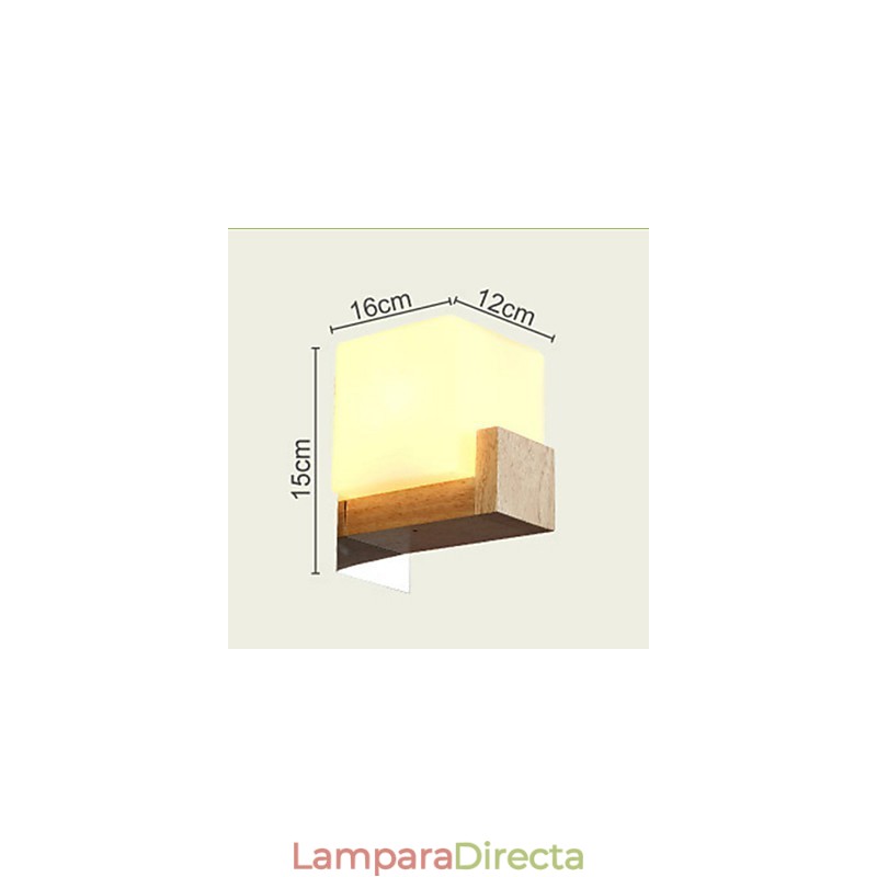 Apliques de pared estilo mini moderno contemporáneo madera bambú