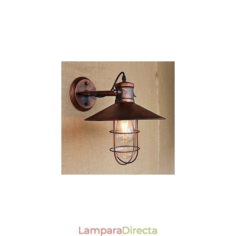 Lámpara de pared estilo loft industrial, estilo almacén, creativa, para sala de estar, balcón, estilo nostálgico, retro, pastoral, con escalera.