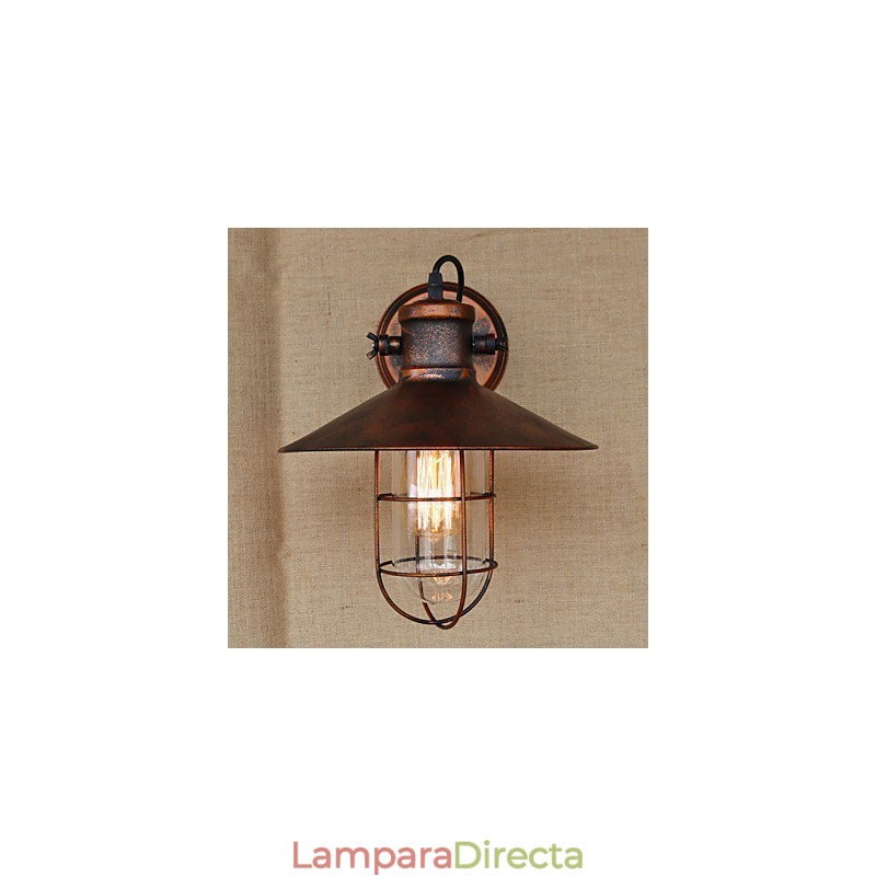 Lámpara de pared estilo loft industrial, estilo almacén, creativa, para sala de estar, balcón, estilo nostálgico, retro, pastoral, con escalera.