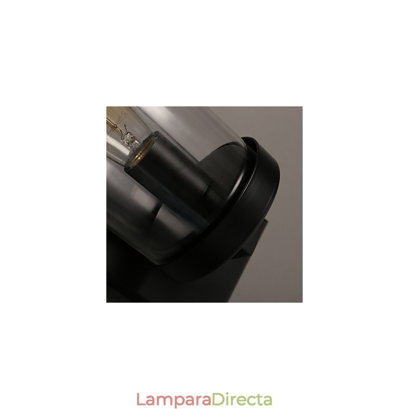 Lámpara de pared de hierro forjado y vidrio de estilo rural creativo