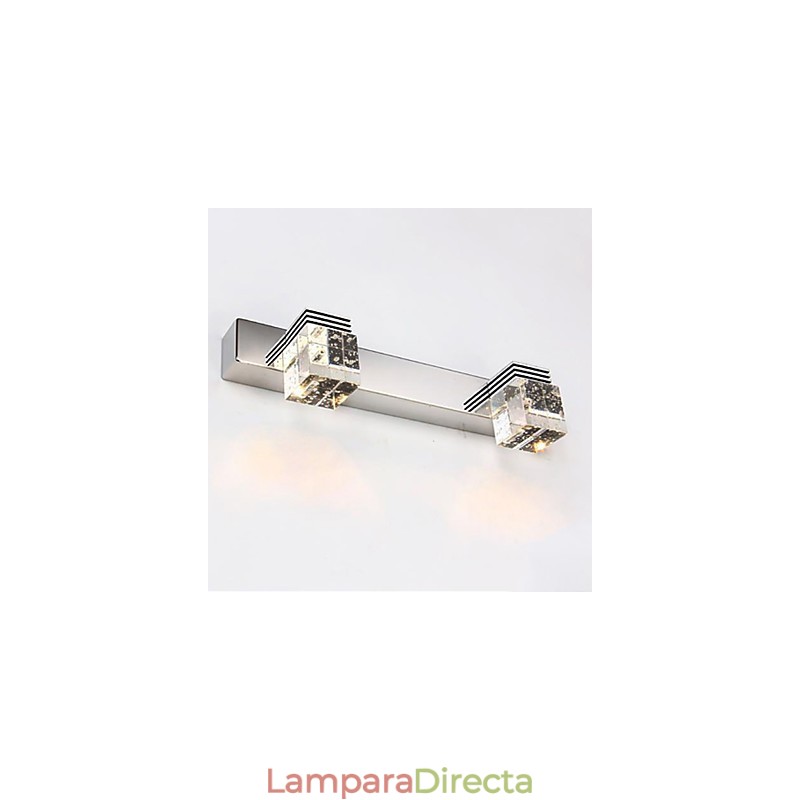Apliques de pared Iluminación de baño Bañadores de pared Cristal Mini Estilo Moderno Contemporáneo Metal