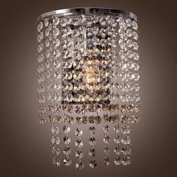 Aplique de pared de cristal contemporáneo con 1 luz