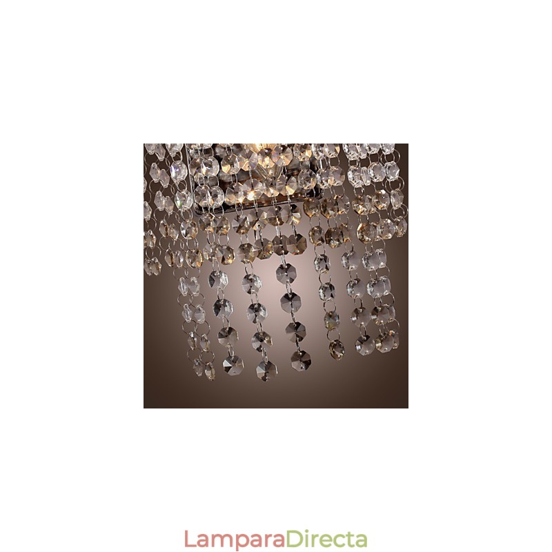 Aplique de pared de cristal contemporáneo con 1 luz