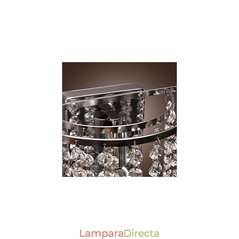 Aplique de pared de cristal contemporáneo con 1 luz