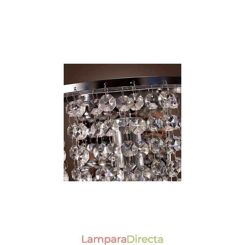 Aplique de pared de cristal contemporáneo con 1 luz