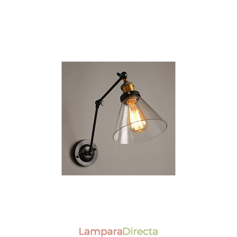 Lámpara de pared doble de sección Titan retro estilo loft rural creativo
