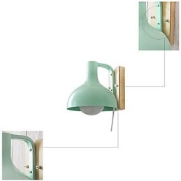 Apliques de pared modernos contemporáneos de madera y bambú