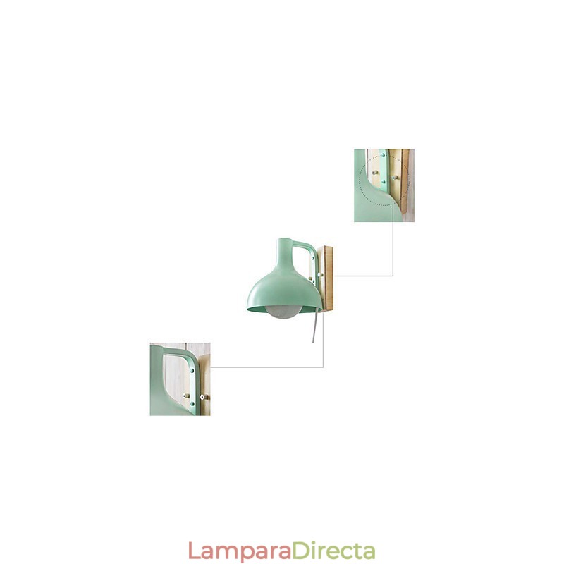 Apliques de pared modernos contemporáneos de madera y bambú