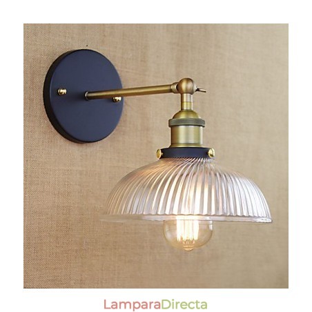 Lámpara de pared de vidrio decorativa popular con personalidad creativa retro estilo country americano Lámpara de pared de vidrio decorativa popular con personalidad creativa retro estilo country americano