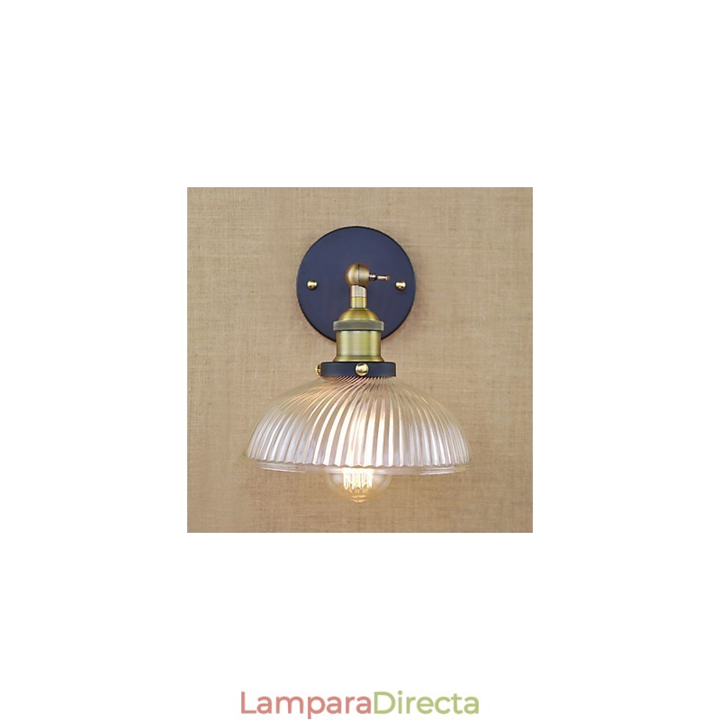 Lámpara de pared de vidrio decorativa popular con personalidad creativa retro estilo country americano