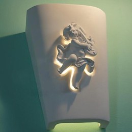 Lámpara de pared creativa rural creativa mediterránea estilo europeo Cupido lámpara de pared luz