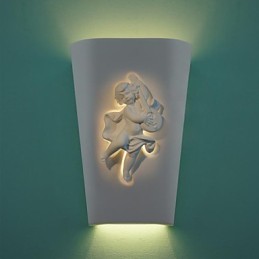 Lámpara de pared creativa rural creativa mediterránea estilo europeo Cupido lámpara de pared luz