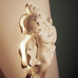 Lámpara de pared creativa rural creativa mediterránea estilo europeo Cupido lámpara de pared luz
