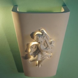Lámpara de pared creativa rural creativa mediterránea estilo europeo Cupido lámpara de pared luz