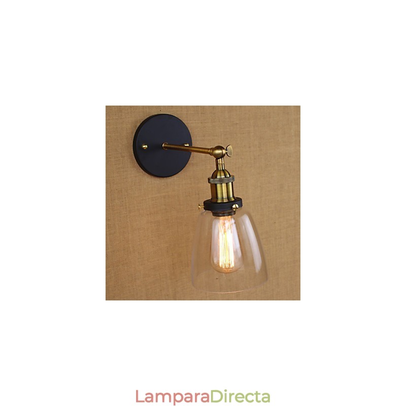 Aplique de pared decorativo, industrial y rural, de modelos originales, nostálgico comercio de exportación estadounidense.
