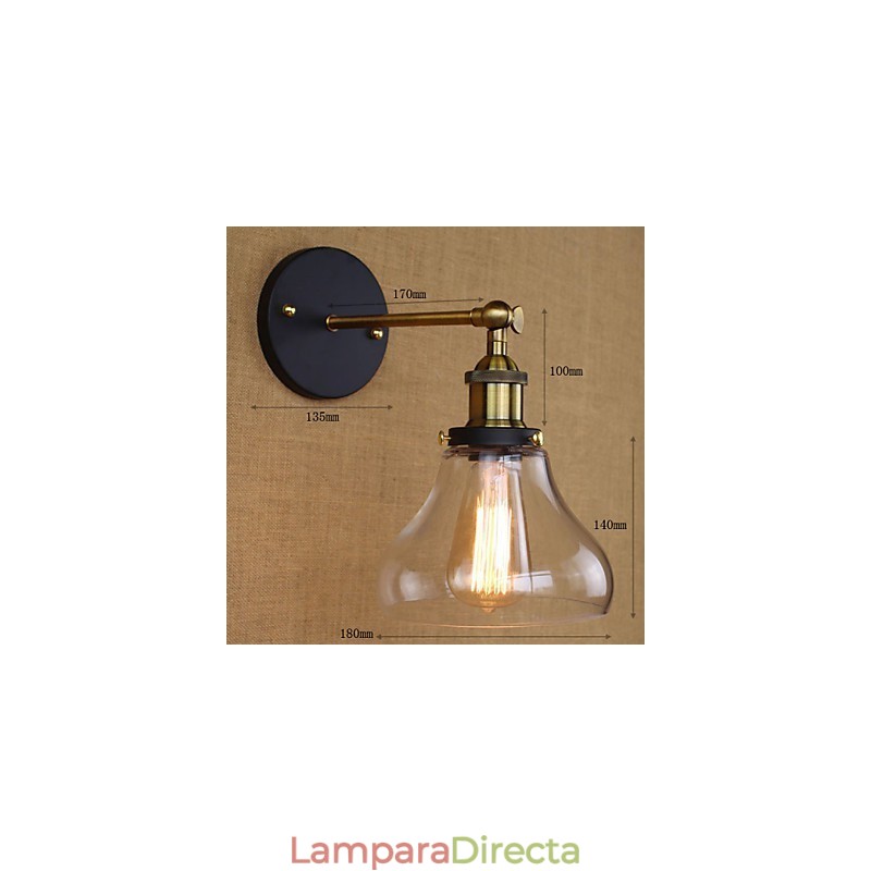Aplique de pared decorativo estilo industrial nostálgico estilo country americano