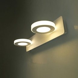 Iluminación de baño moderna contemporánea de metal