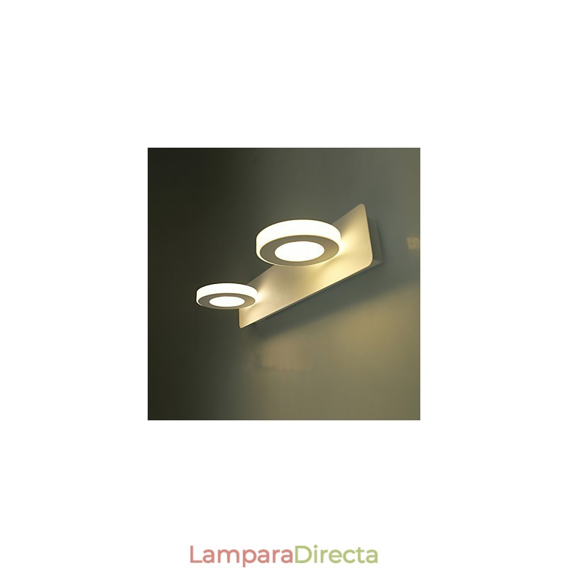 Iluminación de baño moderna contemporánea de metal