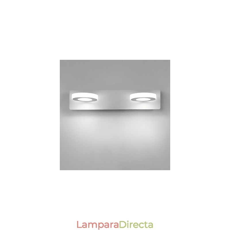 Iluminación de baño moderna contemporánea de metal