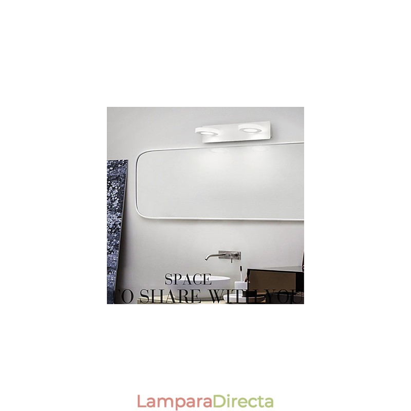 Iluminación de baño moderna contemporánea de metal