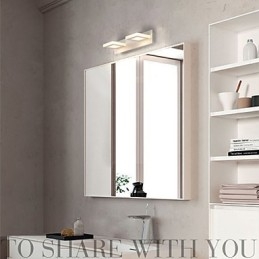 Iluminación de baño moderna contemporánea de metal