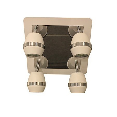 Lámparas de pared cromadas esféricas modernas para baño con 4 luces Lámparas de pared cromadas esféricas modernas para baño con 4 luces