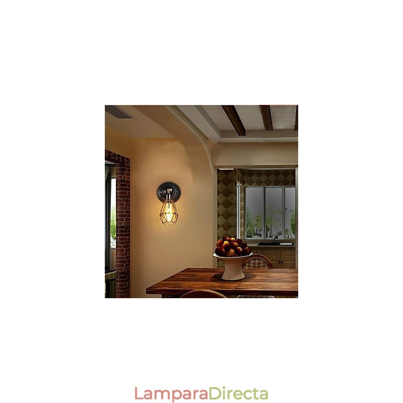 Jaula de pared retro americana de aspecto elegante y llena de personalidad