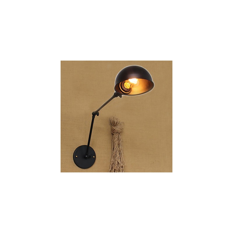 Aplique de pared decorativo de estilo industrial, minimalista, de brazo largo y doble personalidad para mesita de noche o comedor.