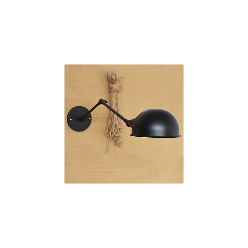 Aplique de pared decorativo de estilo industrial, minimalista, de brazo largo y doble personalidad para mesita de noche o comedor.