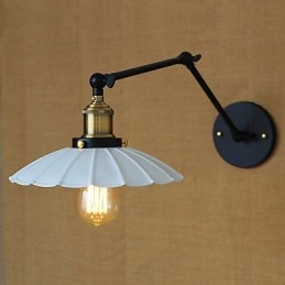 La nostalgia puede ser creativa y elegante. Lámpara de pared plegable telescópica de alta gama.