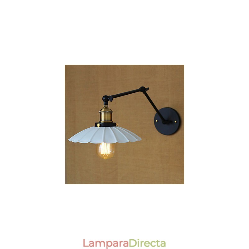La nostalgia puede ser creativa y elegante. Lámpara de pared plegable telescópica de alta gama.