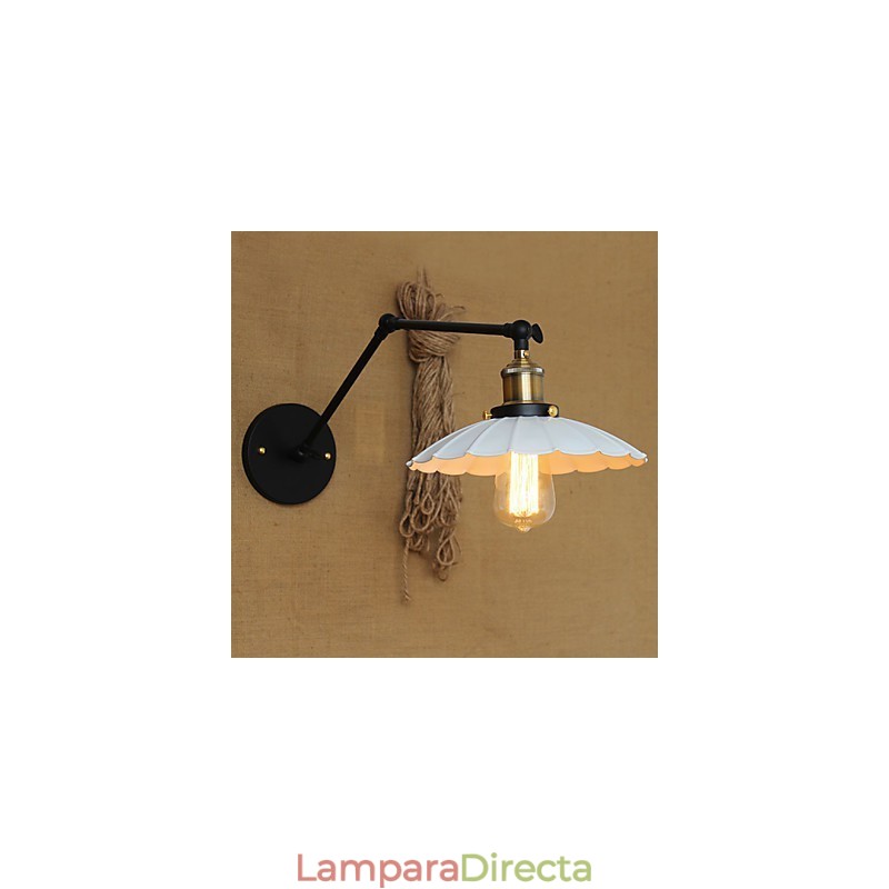 La nostalgia puede ser creativa y elegante. Lámpara de pared plegable telescópica de alta gama.