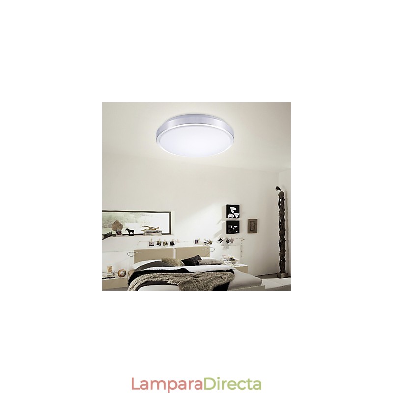 Lámpara de techo redonda, sencilla y moderna, diámetro 29 cm.