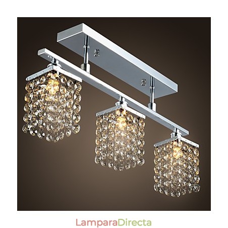 Lámpara de isla lineal Crysal de 3 luces Lámpara de isla lineal Crysal de 3 luces