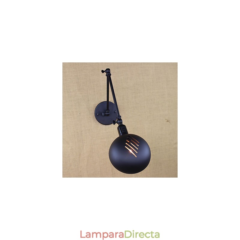 Hay un brazo largo del interruptor doble minimalista europeo personalizado estilo retro moda iluminación pared de hierro