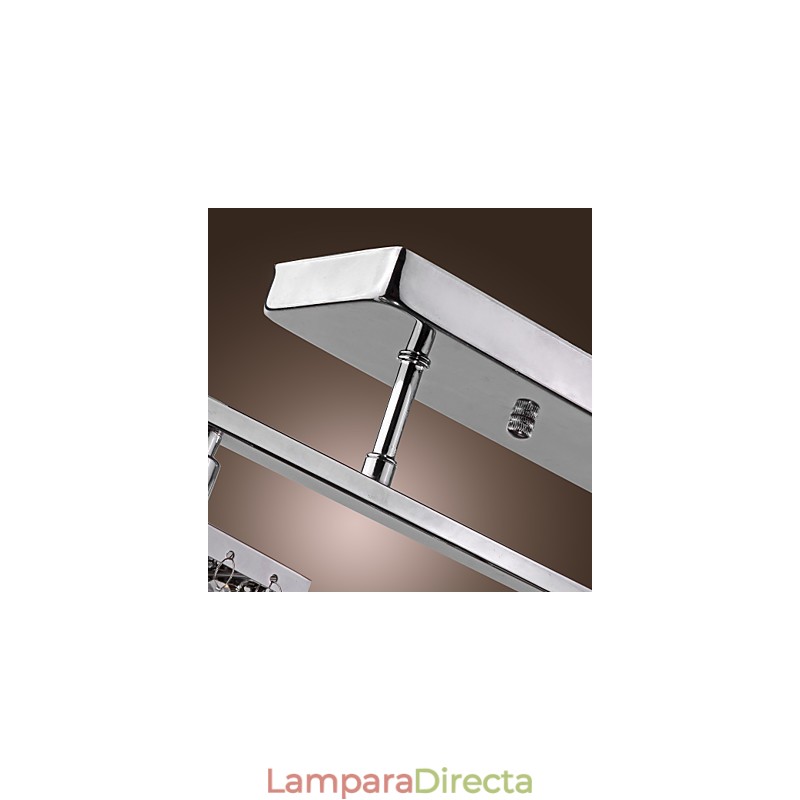 Lámpara de isla lineal Crysal de 3 luces