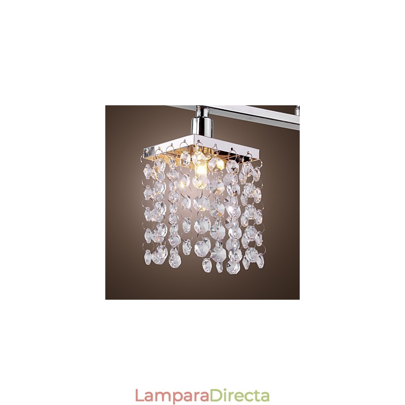 Lámpara de isla lineal Crysal de 3 luces
