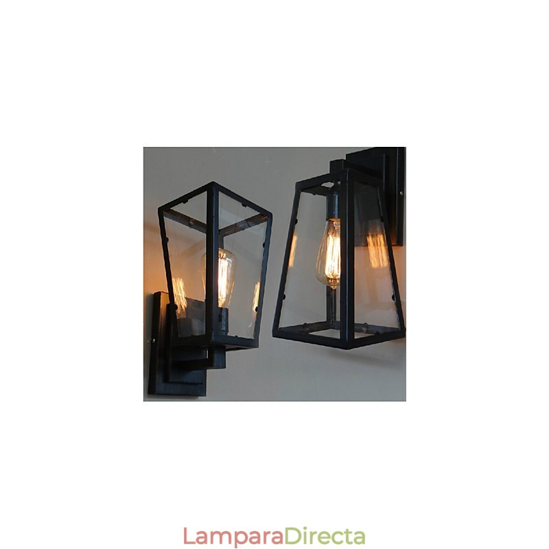Lámpara de pared para dormitorio con luces, estilo creativo que restaura formas antiguas.