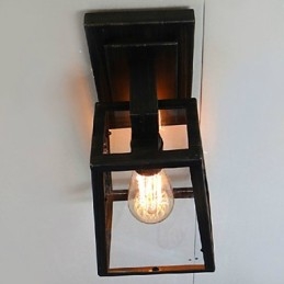Lámpara de pared para dormitorio con luces, estilo creativo que restaura formas antiguas.