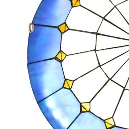 Lámpara de techo cálida de estilo mediterráneo, diámetro de la luminaria de iluminación de 40 cm.