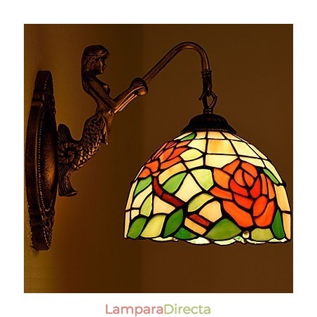 Lámpara de pared de hierro forjado creativa, estilo rural, estilo europeo Lámpara de pared de hierro forjado creativa, estilo rural, estilo europeo