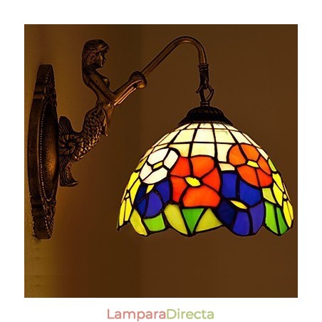 Lámpara de pared de hierro forjado creativa, estilo rural, estilo europeo Lámpara de pared de hierro forjado creativa, estilo rural, estilo europeo