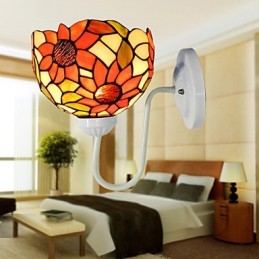Lámpara de pared con diseño de girasol, estilo clásico de lujo, para casa club o villa.