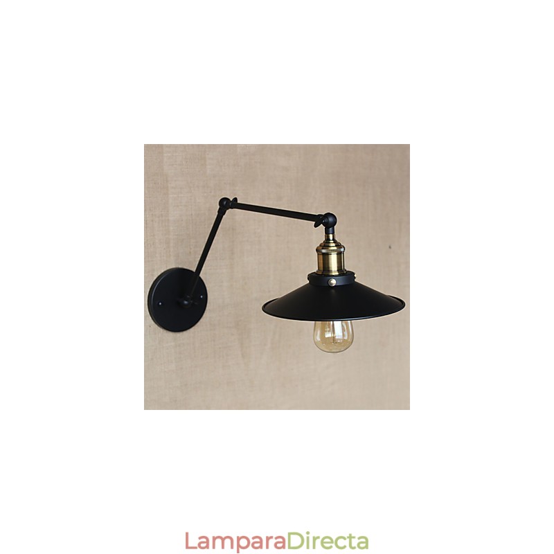 Lámpara de pared retráctil plegable de brazo largo de estilo industrial, creativa y nostálgica, estilo retro
